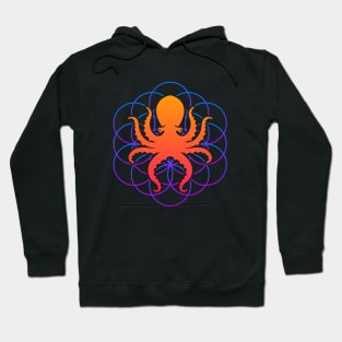 Psychedelic Sacred Geometry Octopus Hoodie